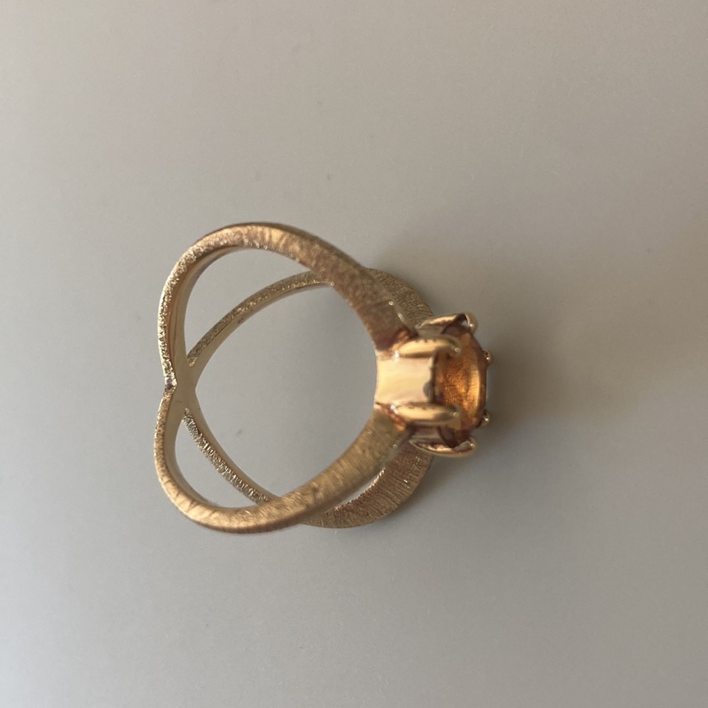 Veronese 18K clad citrine ring